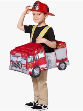 Spirit Fire Truck Ride Along Crossplay, Halloween Kids Costume